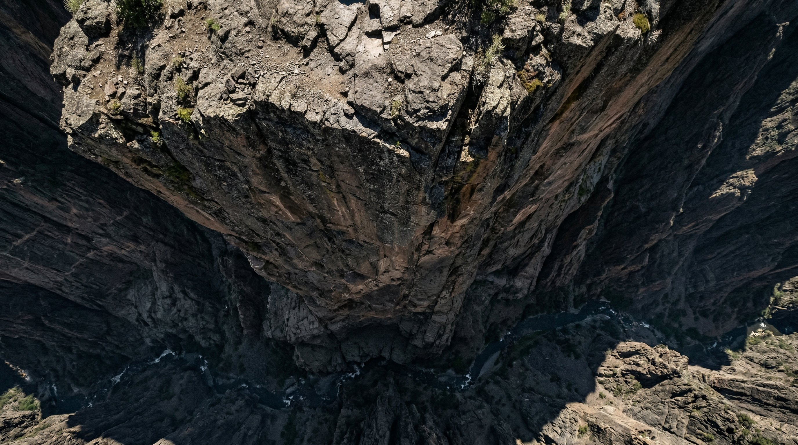 Standing on cliff edge